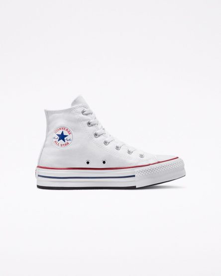 Girls' Converse Chuck Taylor All Star Lift High Top Platform Shoes White / Dark Red / Navy | AU 6541EL